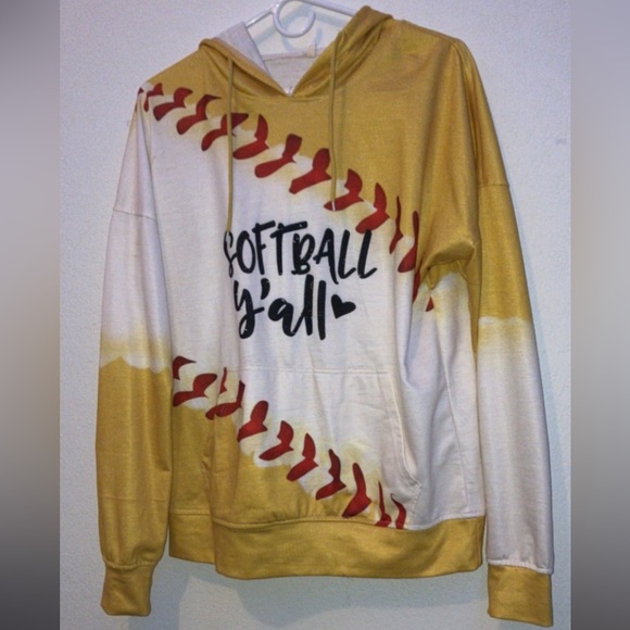 Softball Hoodie - Picture 1 of 3